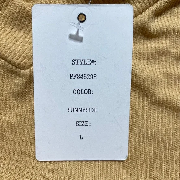 Pink Rose Womans V-Neck Long Sleeve Side‎ Slit Top  Size Large Sunnyside - Picture 6 of 10